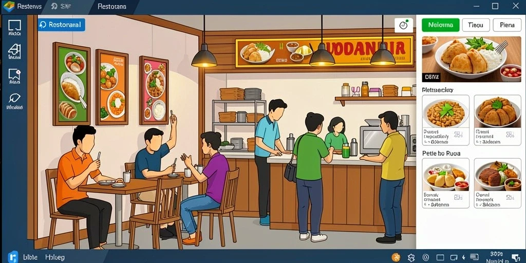 Tampilan antarmuka yang user-friendly dan menarik.