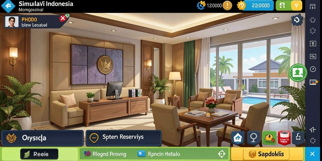 Screenshot menampilkan karakter utama dalam aksi epic.