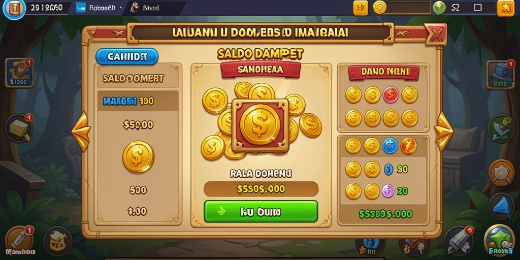 Screenshot menunjukkan karakter utama dalam aksi petualangan.