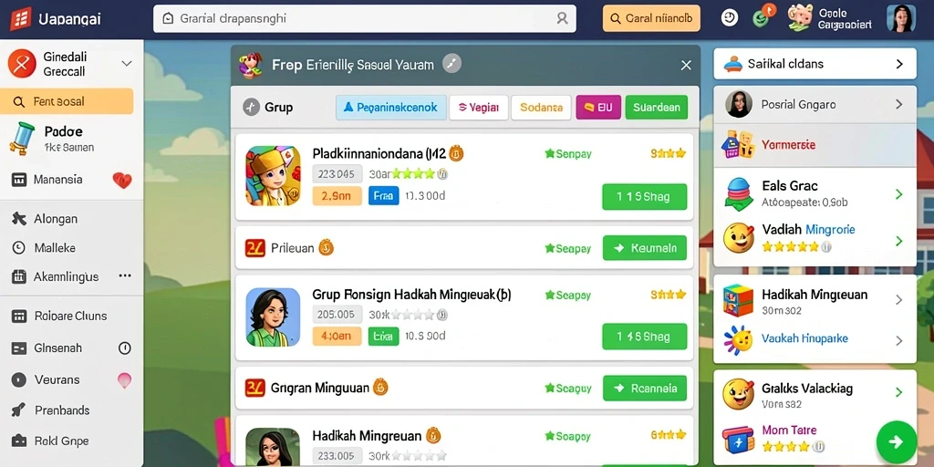 Antarmuka pengguna yang intuitif dan menarik.