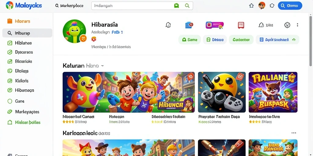 Tampilan antarmuka yang menarik saat bermain.