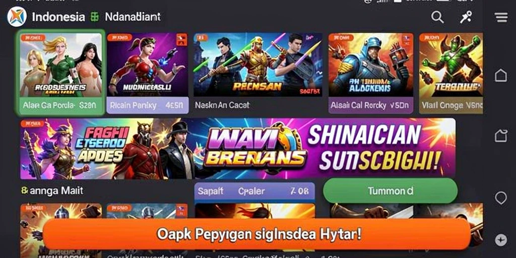 Tampilan antarmuka pengguna yang menarik dan informatif.