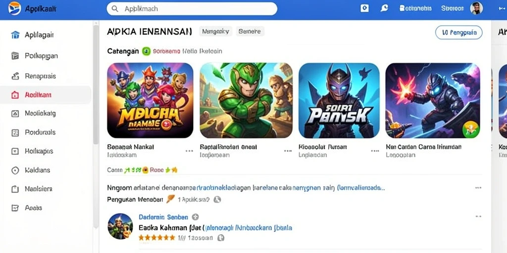 Tampilan menu utama yang intuitif dan menarik.